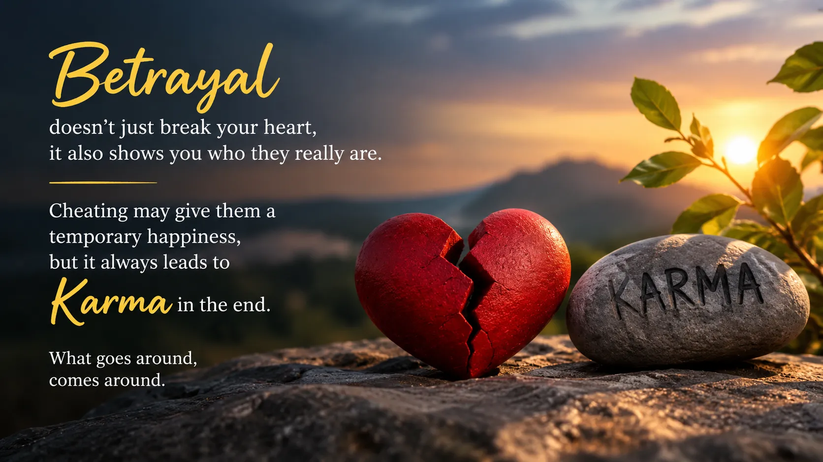 betrayal karma cheating quotes